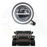 7 Inch Round LED Headlight Centre Line 4x4 Jeep Wrangler 2pcs