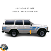 Side Sticker Door Sticker Blue Toyota Land Cruiser BJ60 BJ61 BJ62