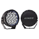 Kings 9" Lethal Driving Lights (Pair) | Lens Covers Included | 1 Lux @ 1,212 M | 16,362 Lumens | IP68 and IP69K | 3mm Powder-Coated Brackets Bumper Lights Pakistan