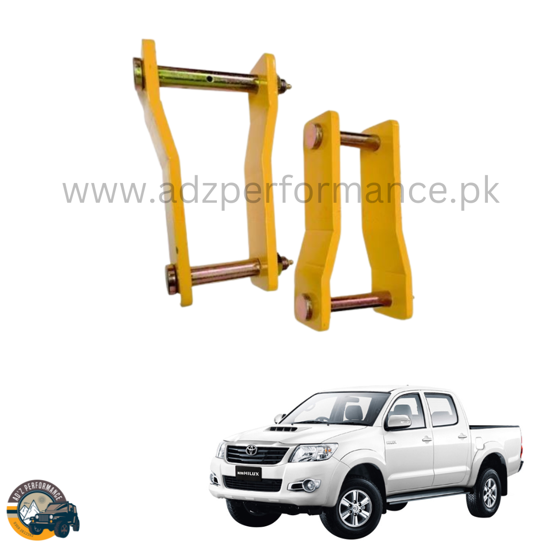 Rear Comfort 2'' Lift Greaseable Shackle Set For Toyota Hilux Vigo 2005-2015