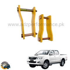 Rear Comfort 2'' Lift Greaseable Shackle Set For Toyota Hilux Vigo 2005-2015