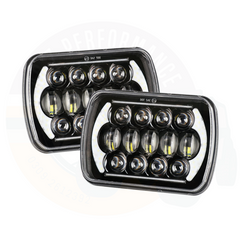 5x7 LED Square Headlights Jeep Headlight 4x4 With DRL Hi Low Beam 2pcs