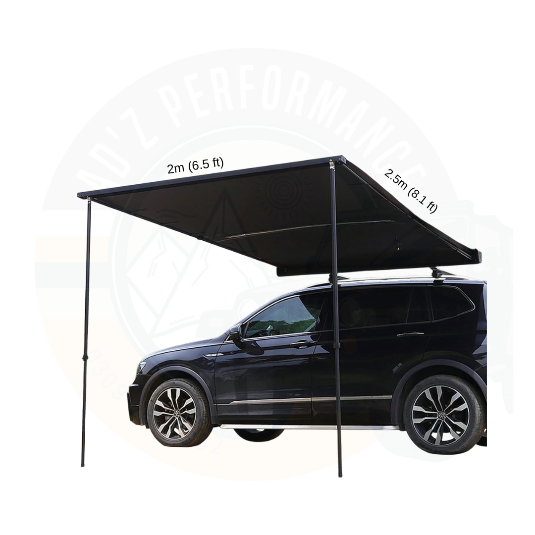 ARB-Touring Side Awning Tent Black with Light 2m x 2.5m 4WD 4X4 Offroad Jeep Awning Tent Travel Outdoor Camping Tent Lahore Pakistan