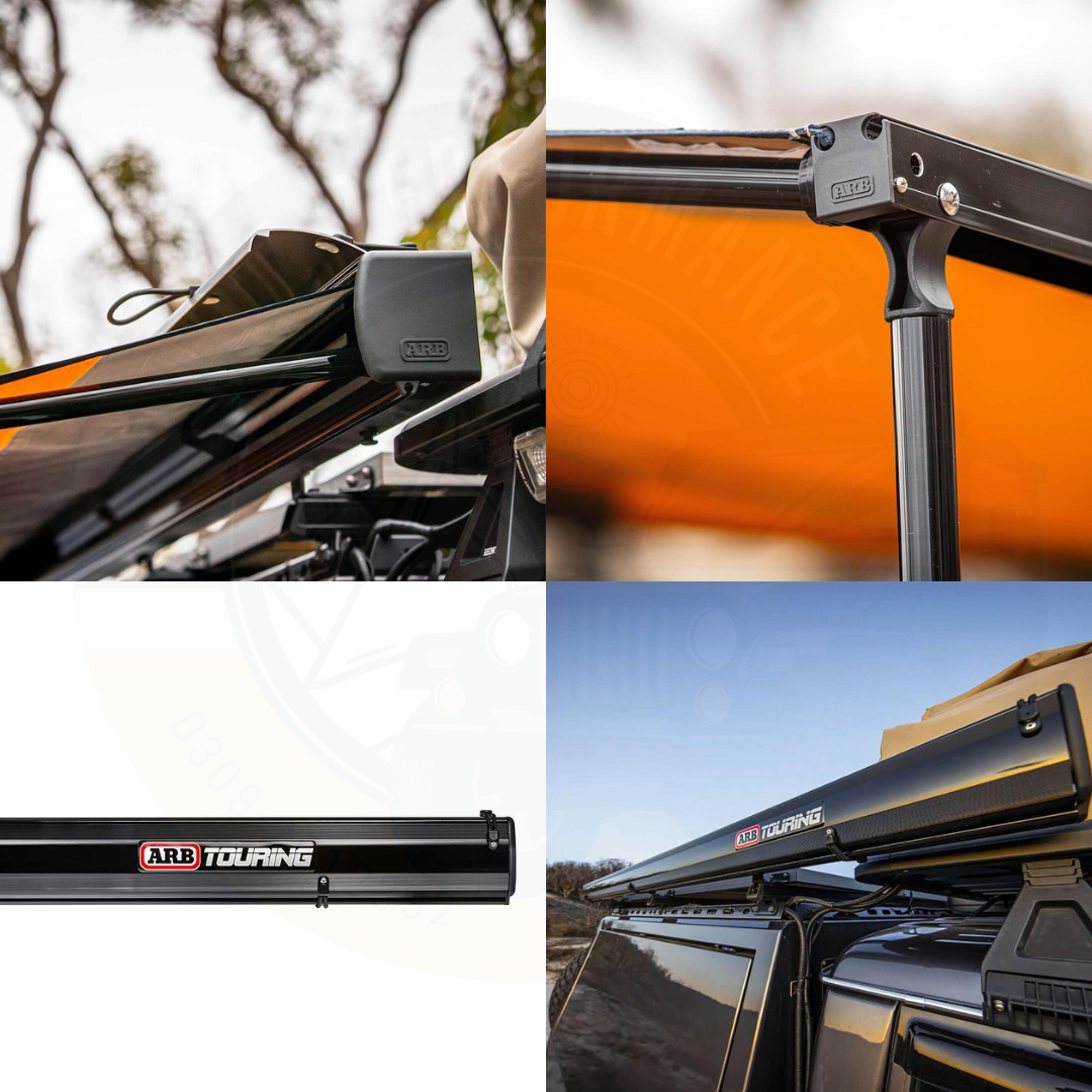 ARB-Touring Side Awning Tent Black with Light 2.5m x 2.5m 4WD 4X4 Offroad Jeep Awning Tent Travel Outdoor Camping Tent Lahore Pakistan