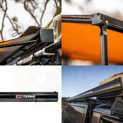 ARB-Touring Side Awning Tent Black with Light 2.5m x 2.5m 4WD 4X4 Offroad Jeep Awning Tent Travel Outdoor Camping Tent Lahore Pakistan