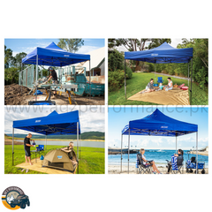 Kings 3x3m Portable Gazebo Heavy Duty Steel Frame UPF50+ Waterproof