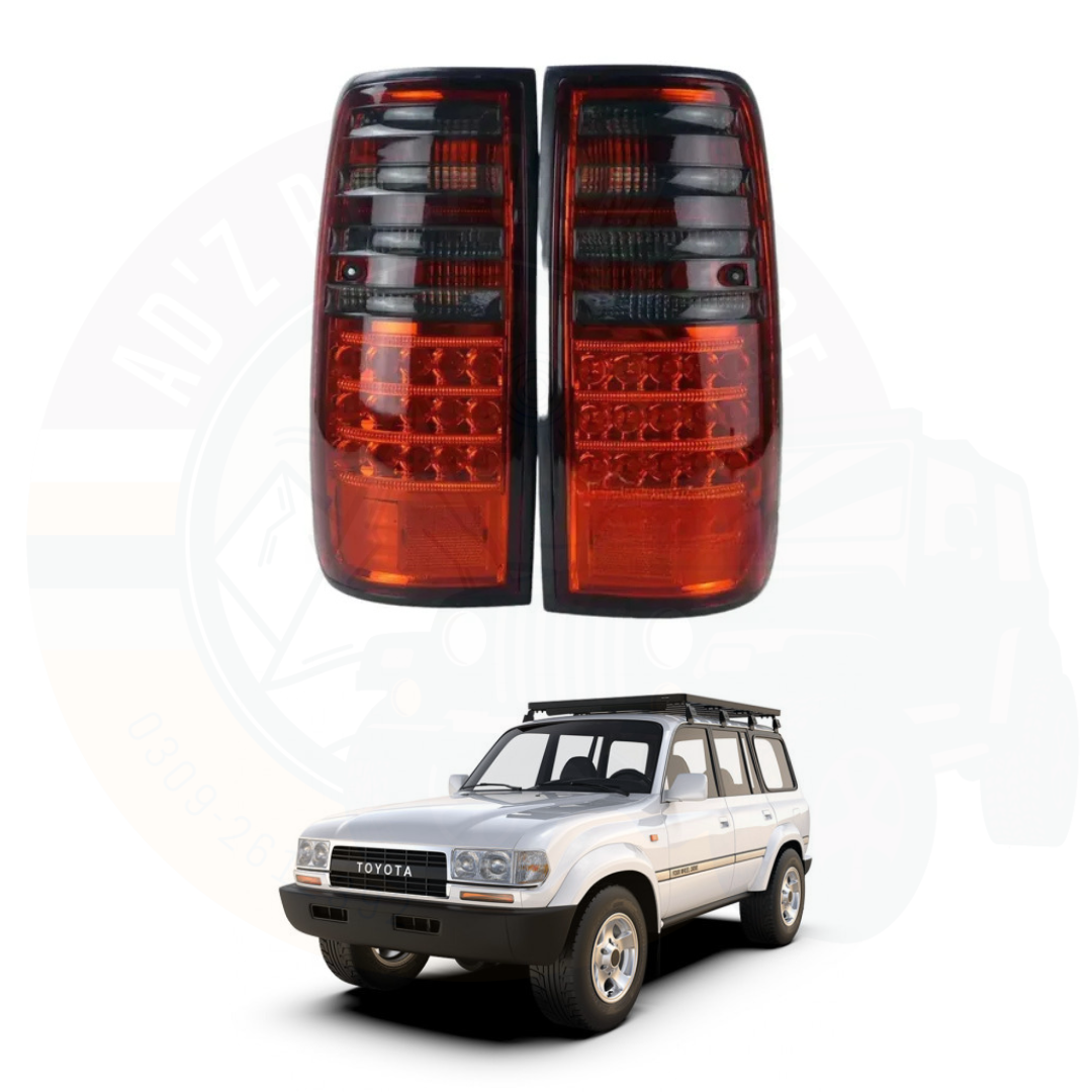 Back Lights Red Smoke Tail Lights Toyota Land Cruiser 80 Series LC80 FJ80 J80