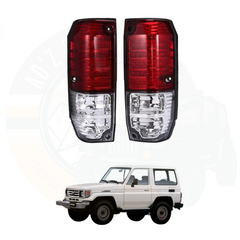 Back Lights LED Red Crystal Toyota Land Cruiser Prado 70 Series FJ70 J70 LC70 JMR Facelift