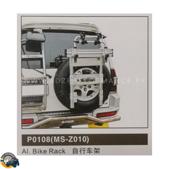 Bike Rack Bicycle Rack Stainless Steel Back Spare Wheel Mount 4x4 SUV