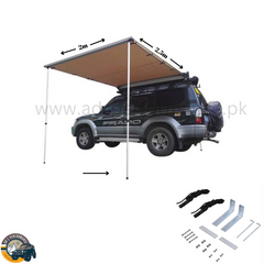 Side Awning Tent 2m x 2.5m 4WD 4X4 Offroad Jeep Awning Tent Travel Outdoor Camping Tent Lahore Pakistan