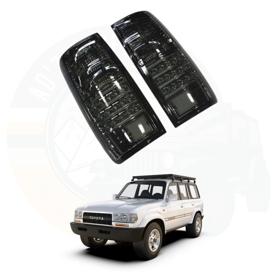 Back Lights Smoke Tail Lights Toyota Land Cruiser 80 Series LC80 FJ80 J80