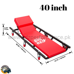 Big Red Torin Rolling Garage/Shop Creeper 40" Padded Mechanic Cart