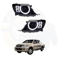 Front LED Headlights Hilux Vigo Champ Pakistan Vigo LED Head Lamps
