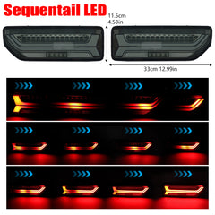 Smoked Lens LED Tail Lights for Suzuki JIMNY 2019-2023 Sequential LED Flow Turn Signal Light Rear Brake Reverse Driving Lamp