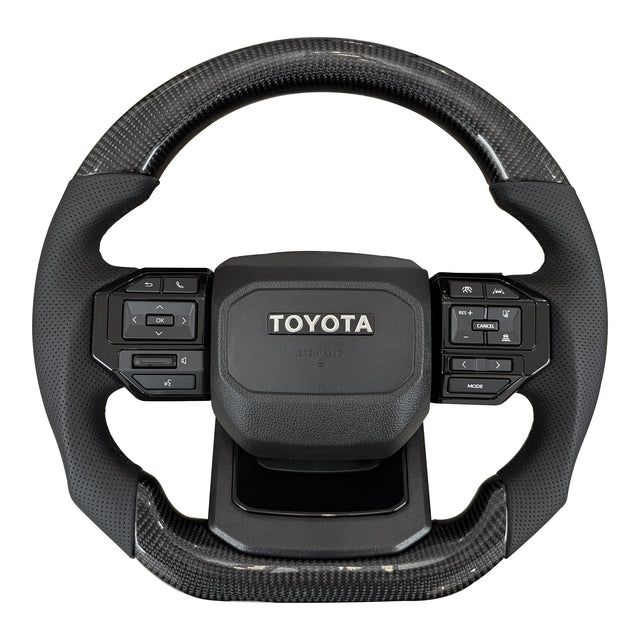 Toyota Land Cruiser Prado Hilux Revo Vigo Steering Wheel Carbon LC250 LC70 FJ70 J70 FJ120 FJ150 LC200 FJ200