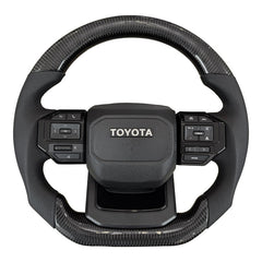 Toyota Land Cruiser Prado Hilux Revo Vigo Steering Wheel Carbon LC250 LC70 FJ70 J70 FJ120 FJ150 LC200 FJ200