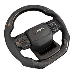 Toyota Land Cruiser Prado Hilux Revo Vigo Steering Wheel Carbon LC250 LC70 FJ70 J70 FJ120 FJ150 LC200 FJ200