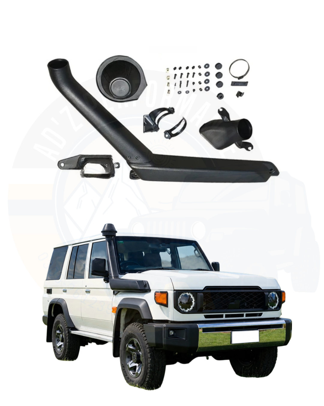 Snorkel Air Intake Kit Toyota Land Cruiser LC76 LC79 Series Facelift 2024 Lahore Pakistan