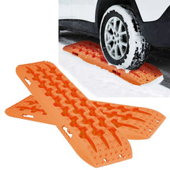 Recovery Traction Boards Track Mats For Off-Roading Mud Sand Snow Red (2pc)