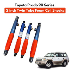 Toyota Prado 90 Series FJ90 J90 Prado 2 inch Lift Twin Tube Adjustable Foam Cell Shocks