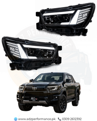 Travo Style Headlights for Hilux Revo Rocco 2021-2024 Lahore Pakistan