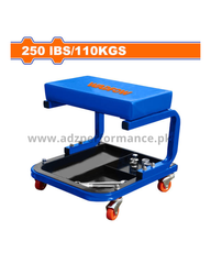 Wadfow Rolling Creeper Garage Shop Seat Padded Mechanic Stool with Tool Tray WNC1501