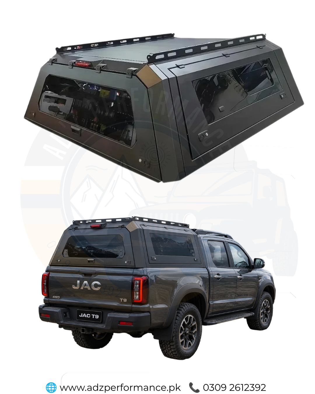 Metal Trunk Bed Canopy Armoured Style Canopy I JAC T9 Hunter Lahore Pakistan