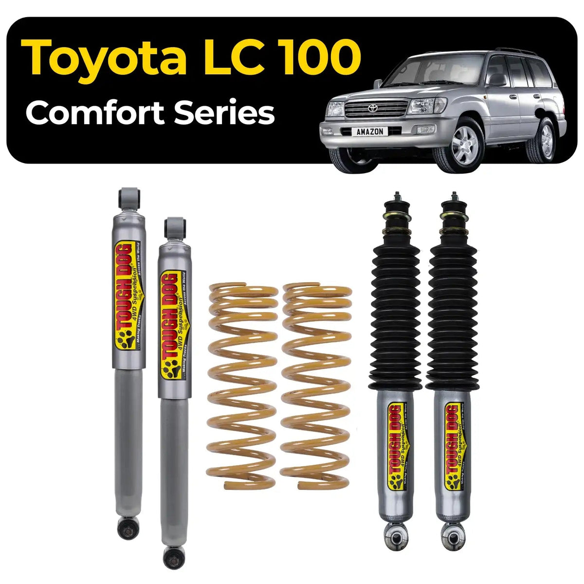 Tough Dog Suspension Toyota Landcruiser 100 Series Cygnus - 40mm Lift Foam Cell Comfort Series