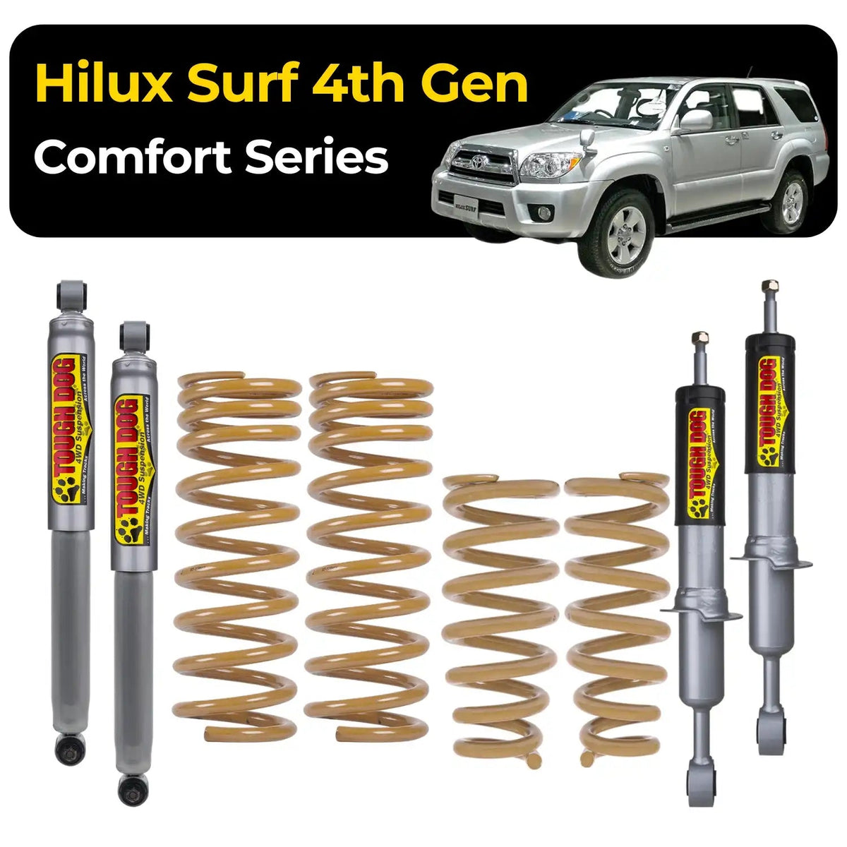 Tough Dog Suspension For Toyota Hilux Surf 4th Gen - 40mm Lift Comfort Series
