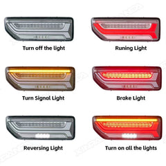 Car LED Tail Lamp Taillight Rear Lamp Parking Brake Light Flow Turn Signal Lights for Suzuki Jimny B64 JB74 2021 2022 2023 2024