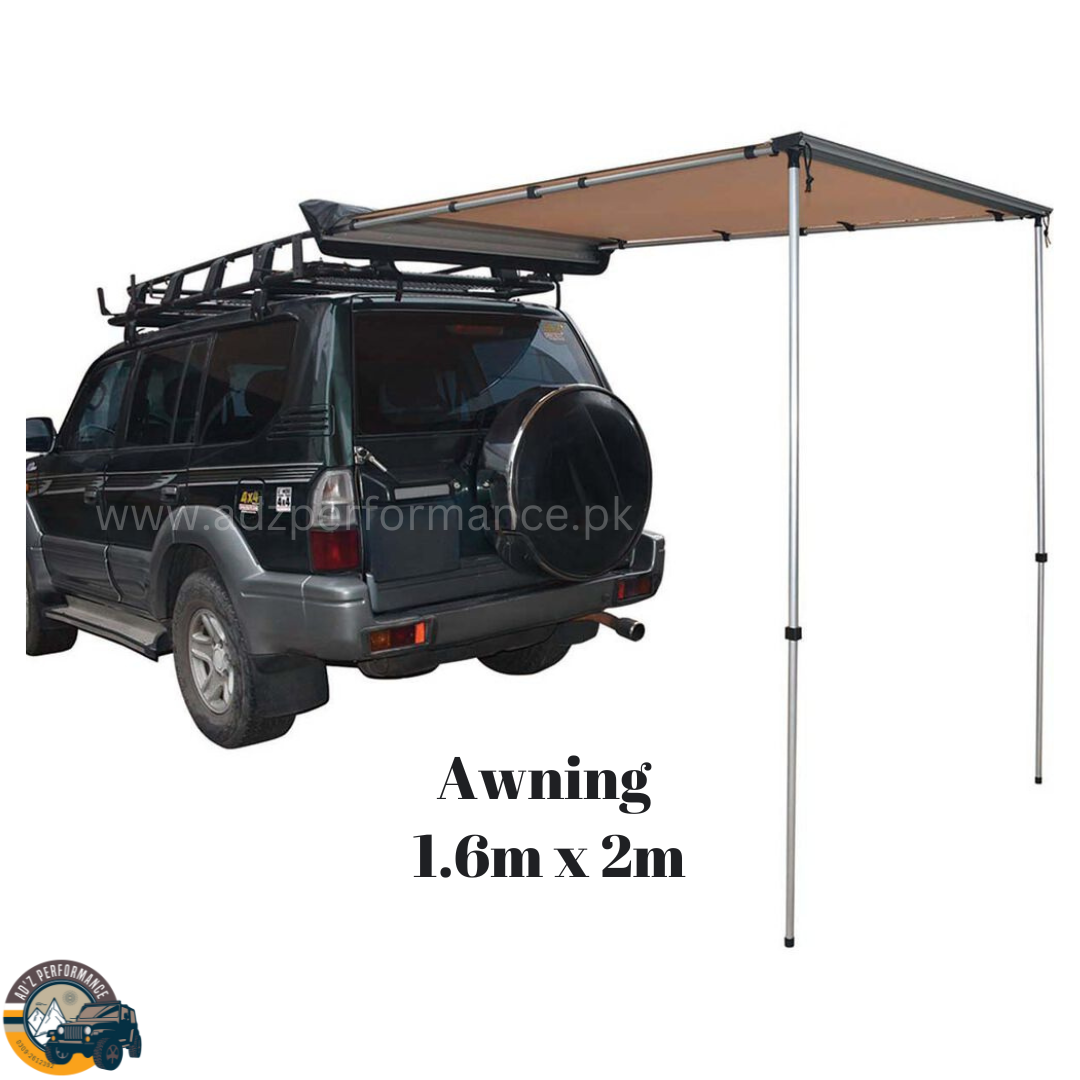 Side Camping Awning Roof Top Tent 1.6m x 2m 4WD 4X4 Travel Outdoor