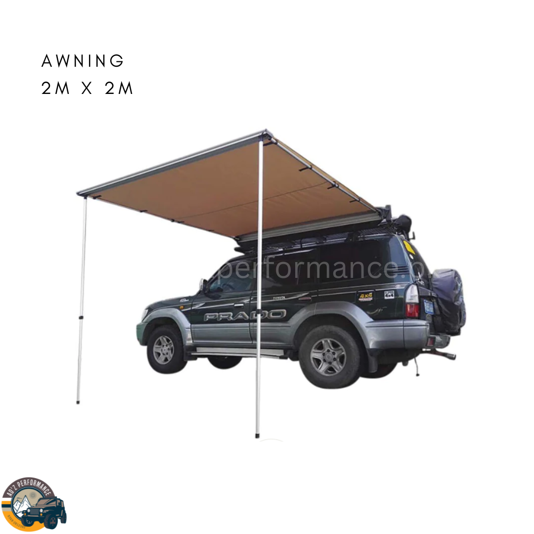 Side Camping Awning Roof Top Tent 2m x 2m 4WD 4X4 Travel Outdoor