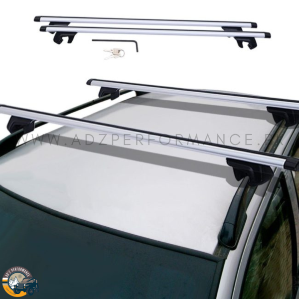 Universal Car Roof Top Cross Bar Rack For Side Rails With Lock SUV 4×4 Jeep