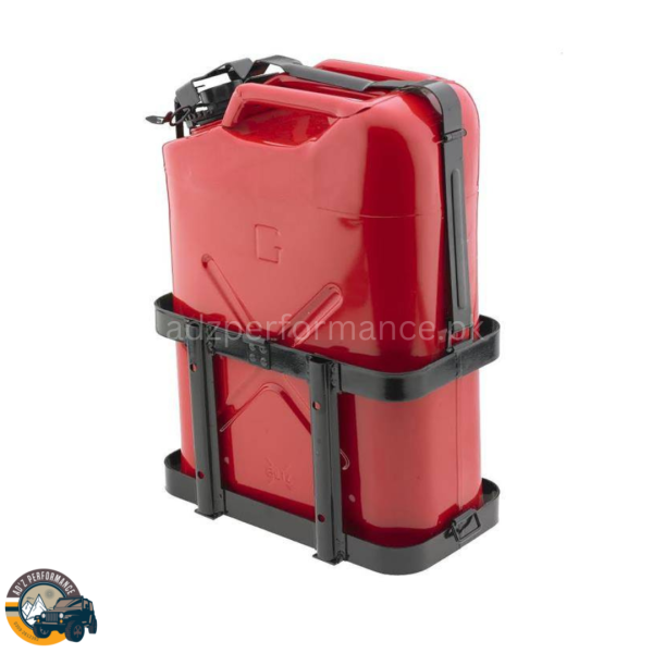 Jerry Can Metal For Petrol Diesel Traveling 20L with Cage Stand (Red)