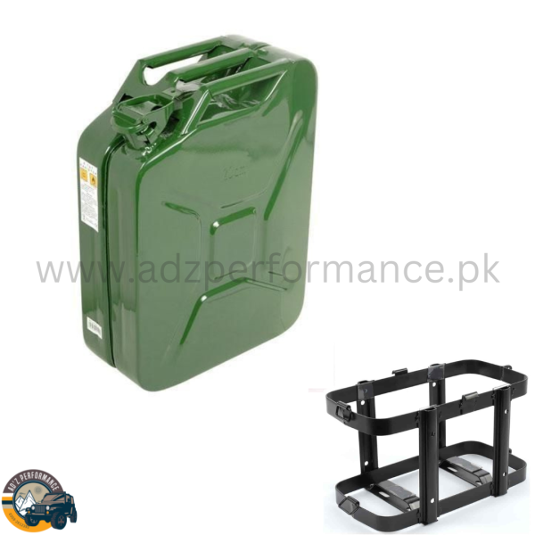 Jerry Can Metal For Petrol Diesel Traveling 20L With Cage Stand (Green ...