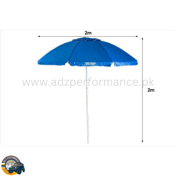 Adventure Kings Beach Umbrella 2m x 2m Lightweight & Portable Strong Frame