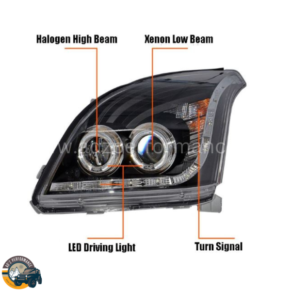 Head Lamps Head Lights Projector Toyota Prado FJ120  2002-2008