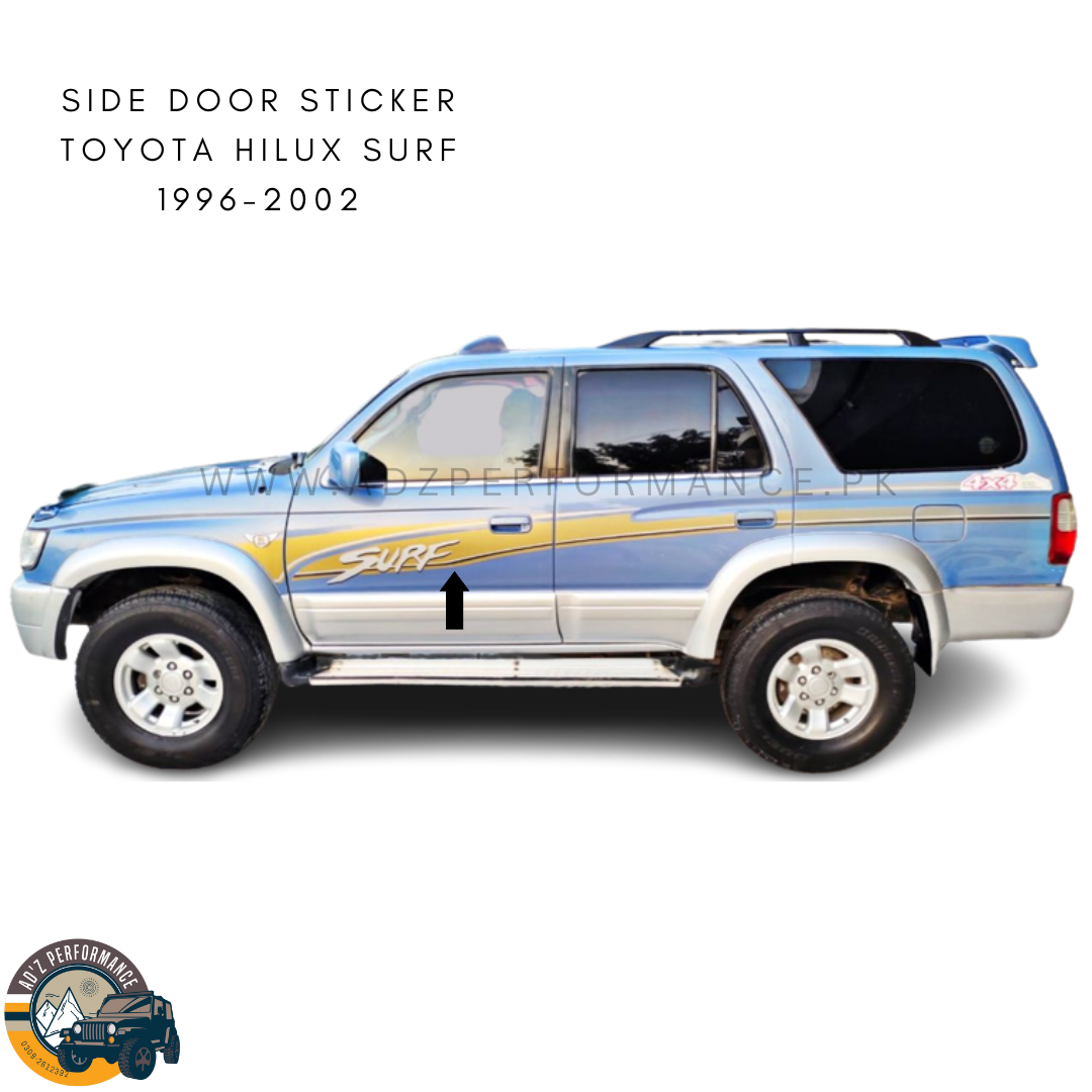 Side Sticker Door Sticker Blue Toyota Hilux Surf 1996-2002