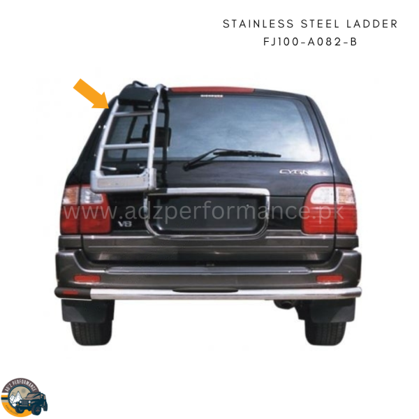 Stainless Steel Rear Ladder FJ100-A082-B Toyota Land Cruiser 100 Series FJ100 J100