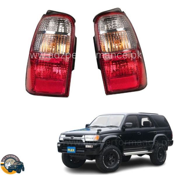 Rear Lamps Tail Lights Back Lights LED Red Crystal Toyota Hilux Surf YN185 1996-2000