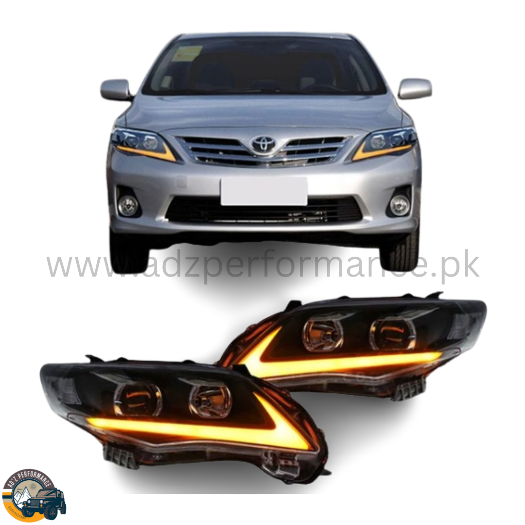 Head Lamps Head Lights Nike Style Toyota Corolla 2012-2013