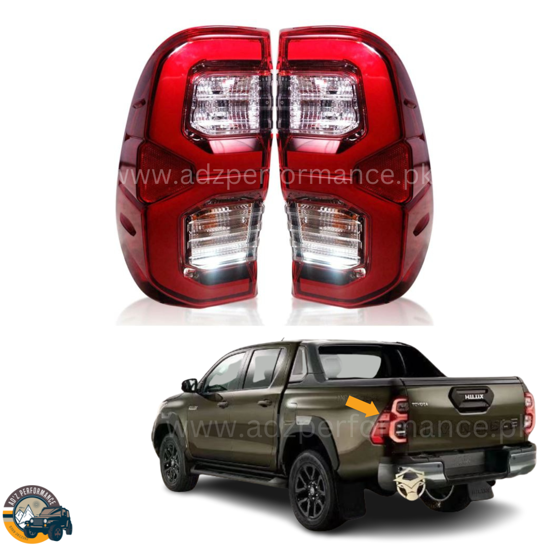 Rear Lamps Tail Lights Back Lights OEM Style Toyota Hilux Revo Rocco 2016-2021