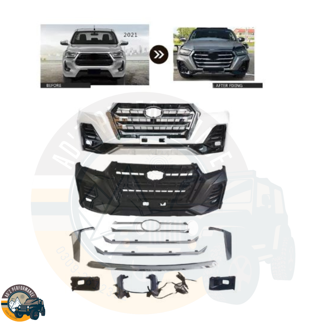 Front Bumper Body Kit Limgene Style Toyota Hilux Revo 2021-2022