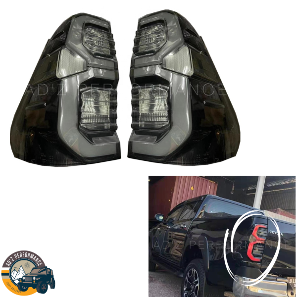 Rear Lamps Tail Lights Back Lights OEM Smoke Toyota Hilux Revo Rocco 2021-2022