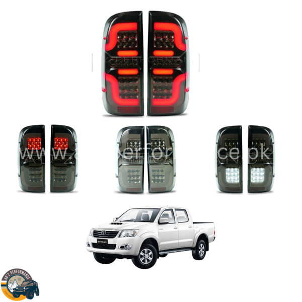 Rear Lamps Tail Lights Back Lights Smoke Revo Style Toyota Hilux Vigo Champ MK7 2012-2014