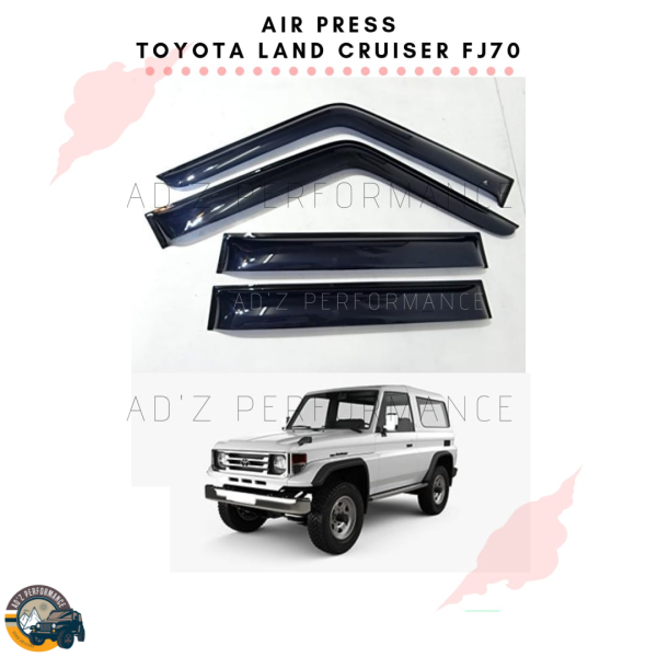 Air Press Window Visor Toyota Land Cruiser Prado FJ70 1988-1995