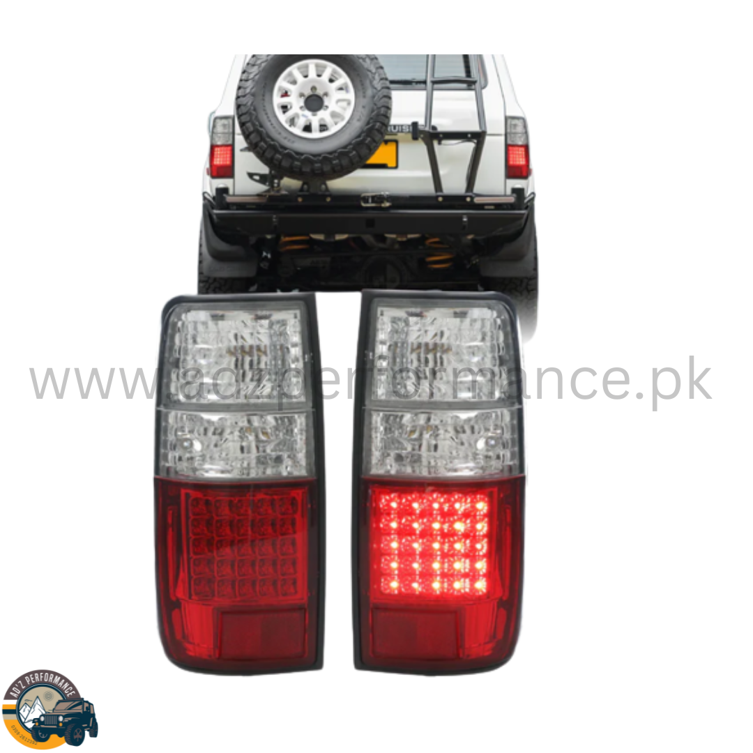 Rear Lamps Tail Lights Back Lights Red Crystal Toyota Land Cruiser LC80 Series FJ80