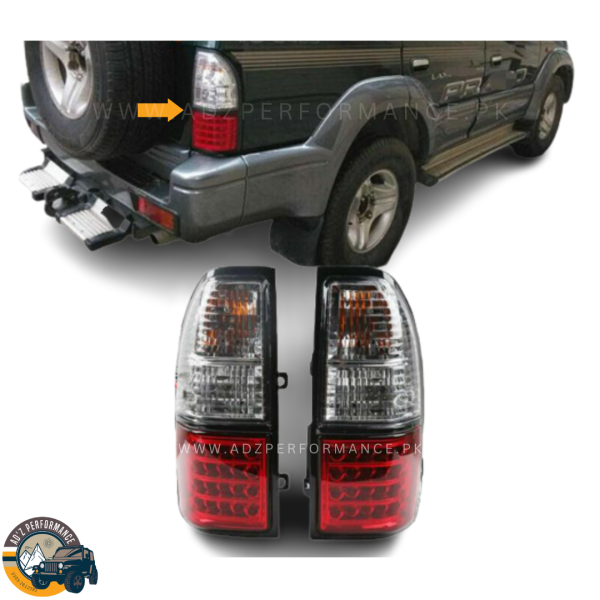 Rear Lamps Tail Lights Back Lights LED Red Crystal Toyota Land Cruiser Prado J90 FJ90 1997-2002