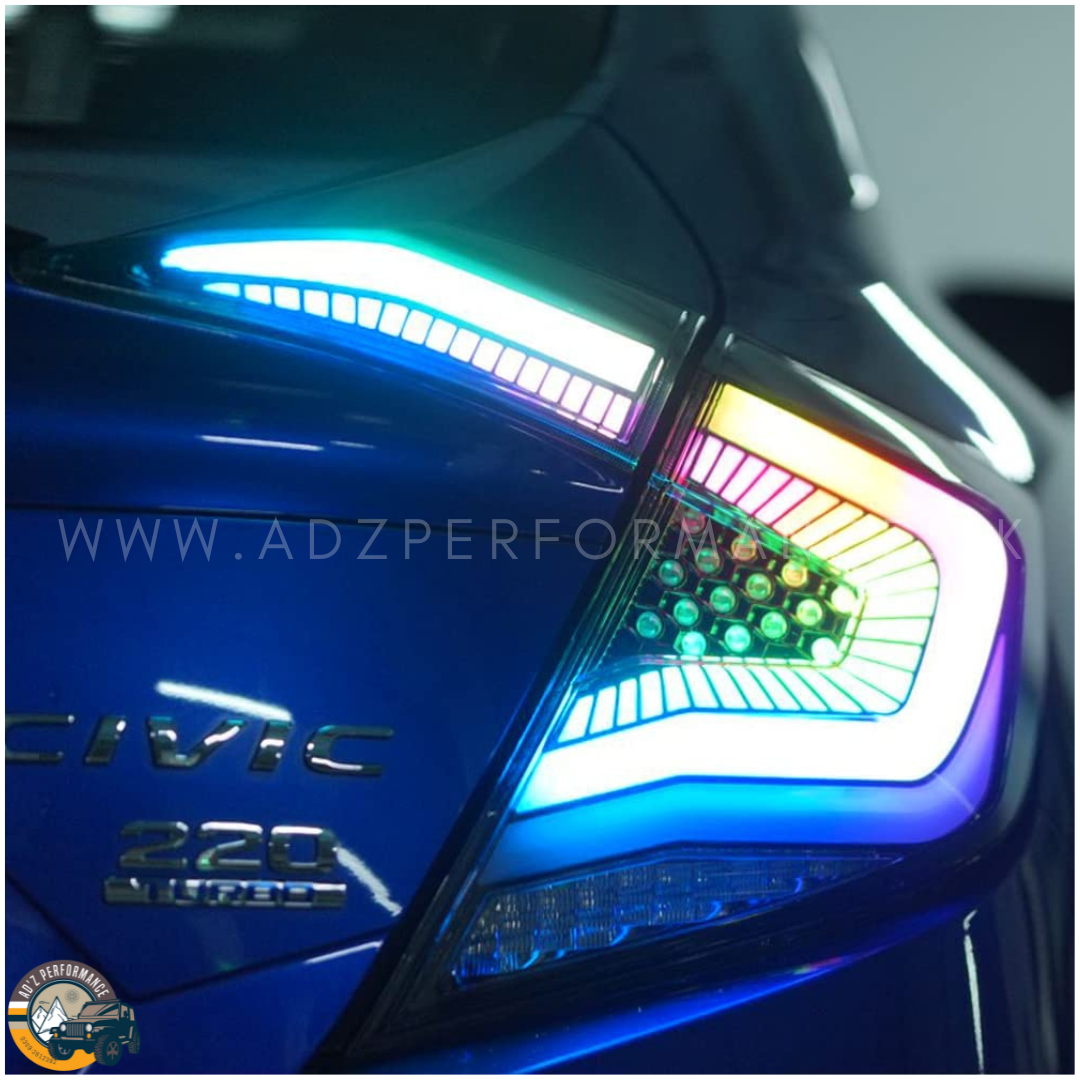Rear Lamps Tail Lights Back Lights RGB Light Honda Civic 2016-2022