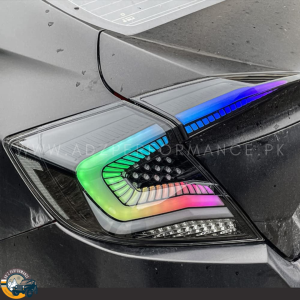 Rear Lamps Tail Lights Back Lights RGB Light Honda Civic 2016-2022